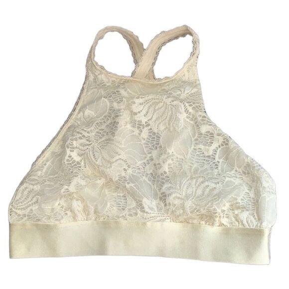 👙 Cream Lace Urban Outfitters Bralette - Size Medium - Picture 1 of 6